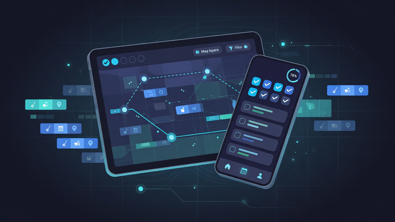 Illustration for Legacy-integrated ops platform for a large cleaning fleet